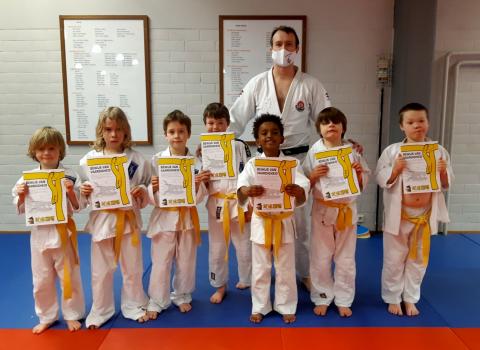 Dojo Moorsele  Groep 1 met trainer Matthias